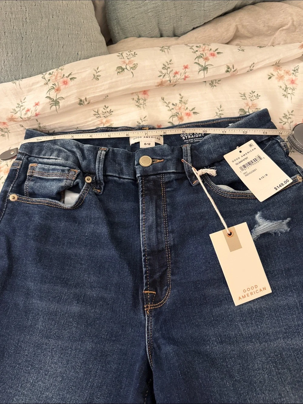 Good American Dark Blue Women's Bootcut Jeans